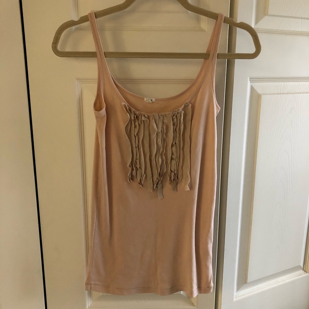 Pink/Cream J Crew Tank Top
